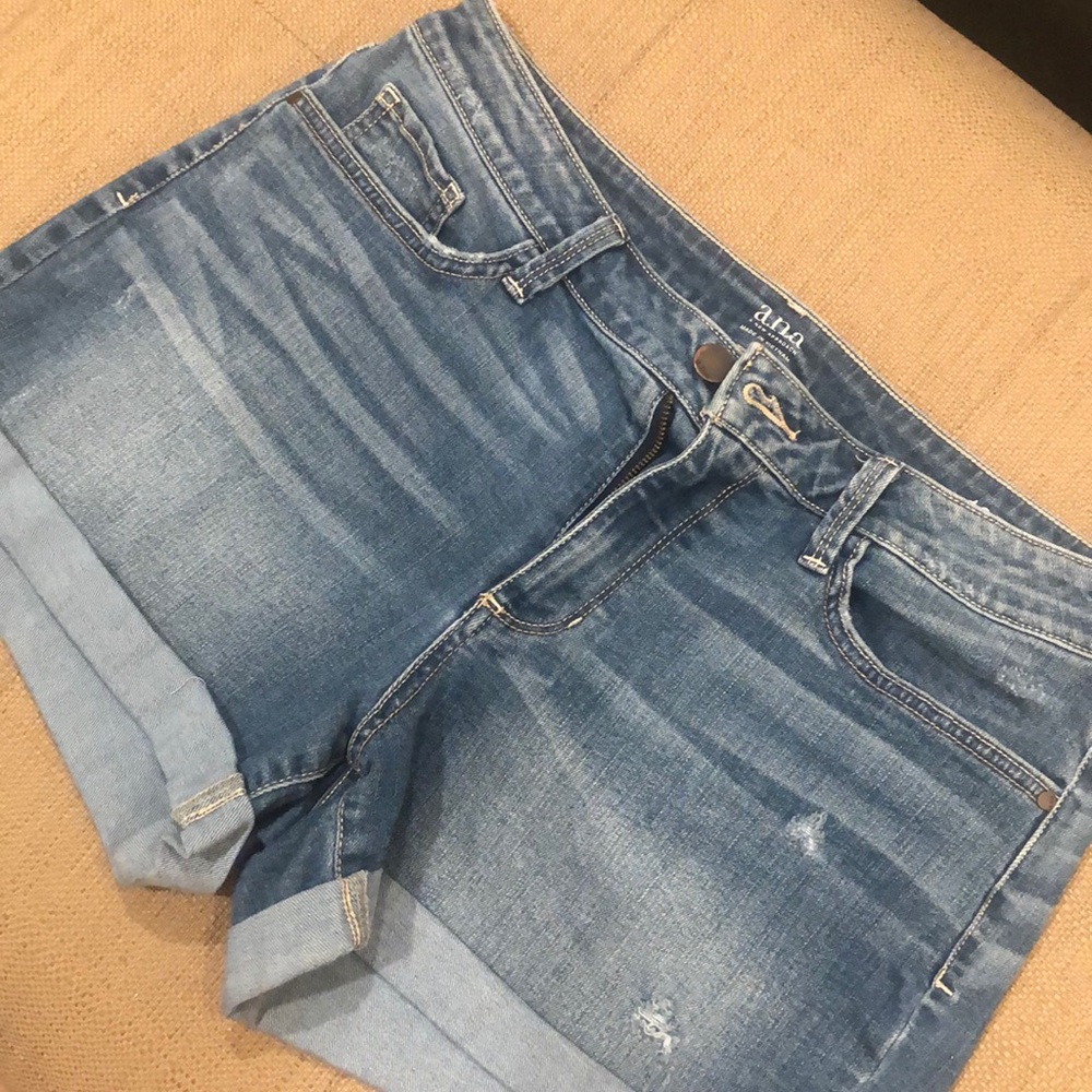 a.n.a Blue soft denim shorts